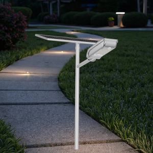 Lámpara Solar para Exteriores Súper Brillante de 20W-70W, Todo en Uno, Impermeable IP67, Ideal para Jardín/Paisajismo y Hogar/Patio - Product Image 1