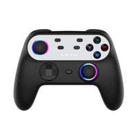 Kontroler Game Nirkabel BT Dual Hall 2.4Ghz Enam Sumbu dengan Motor Getar untuk PC Pro Android IOS