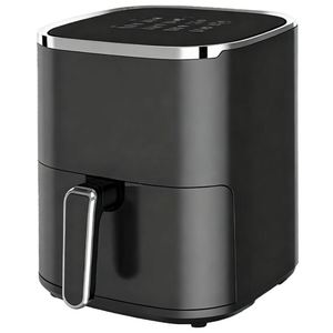 Four électrique moderne 5L avec friteuse à air numérique, carré, en plastique, sans huile, revêtement antiadhésif, grille de cuisson, 1450W, affichage facile à lire - Product Image 1