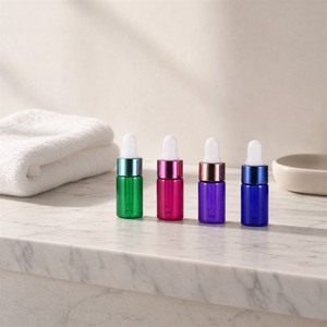 Proveedor de Envases Cosméticos, Botella de Vidrio con Gotero, Tapa de Color, Botella Vacía para Suero, Venta al Por Mayor, Color Personalizado OEM - Product Image 3