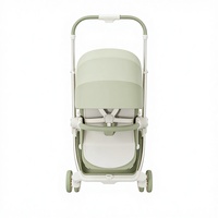 Poussette bébé pliable légère à 4 roues en aluminium et acier inoxydable de haute qualité, fabriquée sur mesure par LianLi Original Factory