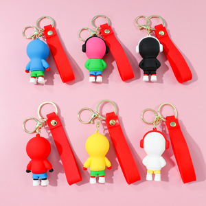 Phim hoạt hình anime <span class=keywords><strong>Keychain</strong></span> phim hoạt hình búp bê <span class=keywords><strong>Keychain</strong></span> 3D PVC <span class=keywords><strong>Silicone</strong></span> Mặt dây chuyền xe mặt dây chuyền bán buôn - Product Image 6