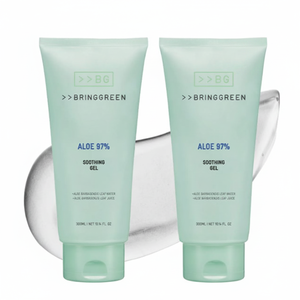 BRINGGREEN DOBLE SET 300ml Cuidado de la piel facial Crema para el acné 97% Gel calmante de aloe Hidratante cosmético Blanqueador y Reafirmante - Product Image 2