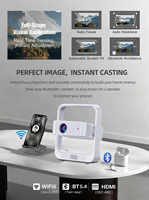 Proyector Mini Portátil LED C9 Whale TV Smart Android Wifi Bluetooth 4K para Cine en Casa y Juegos 5G Usb
