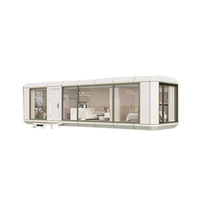 Maison Capsule / Tiny House sur Roues 2 Chambres, Conteneur Aménagé, Maison Préfabriquée de Luxe, Structure en Acier Étanche