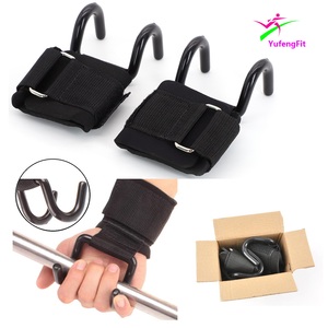 Vente en gros de haute qualité en néoprène pour entraînement sportif, fitness, <span class=keywords><strong>musculation</strong></span>, haltérophilie, crochets avec sangles de poignet - Product Image 6
