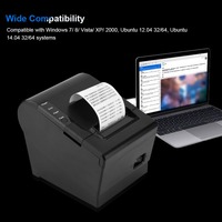 La impresora de recibos térmicos directos 80H 80mm con cortador automático tiene múltiples interfaces opcionales