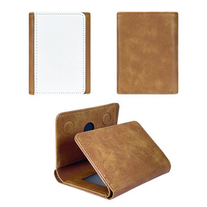 Portefeuille Homme Antivol en Cuir PU Haut de Gamme, Design Rétro Décontracté, à Trois Volets, <span class=keywords><strong>Court</strong></span> et Portable, avec Couverture Vierge pour Sublimation - Product Image 5