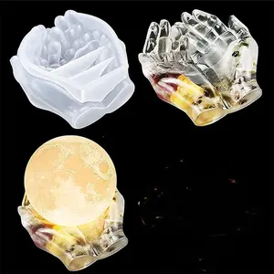 Moule 3D en résine époxy pour bricolage Kit de moules à main en cristal Cadeau d'anniversaire de mariage pour couple