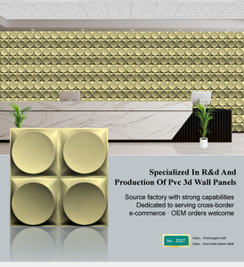 Nhà Máy Bán buôn PVC 3D tấm Tường 50*50 <span class=keywords><strong>cm</strong></span> Thiết kế hiện đại cho phòng khách căn hộ hội trường khách sạn trang trí - Product Image 5