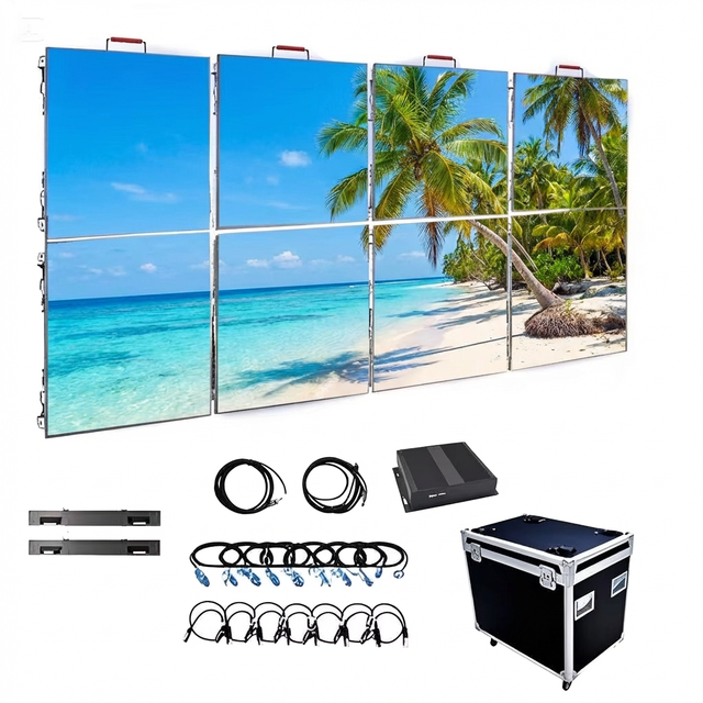 Outdoor High-resolution P4.81 Rental LED Wall for Concert Stage Background Wedding Party LED Display Screen