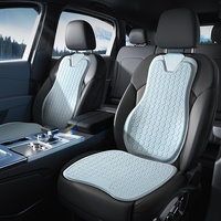 Ensemble de coussin et de dossier de siège de voiture de luxe Antidérapant GEL Coussin de refroidissement confortable assise et dossier conducteur Soulagement de la douleur lombaire
