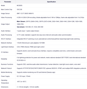 MC800S OpenIPC 8MP (8 메가픽셀) 고화질 SSC338Q+IMX415 저조도 야간 투시 줌 IPC 카메라 모듈 - Product Image 4