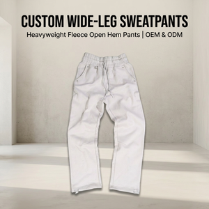 Pantalon de survêtement en coton tricoté blanc pour homme, taille élastique avec cordon de serrage, style décontracté, personnalisable avec votre logo, collection automne, best-seller - Product Image 5