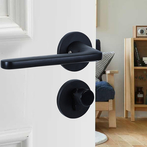 Thiết kế hiện đại cửa nhôm xử lý đòn bẩy loại cao cấp đơn giản kính xử lý cho khách sạn hoặc căn hộ cho phòng - Product Image 5