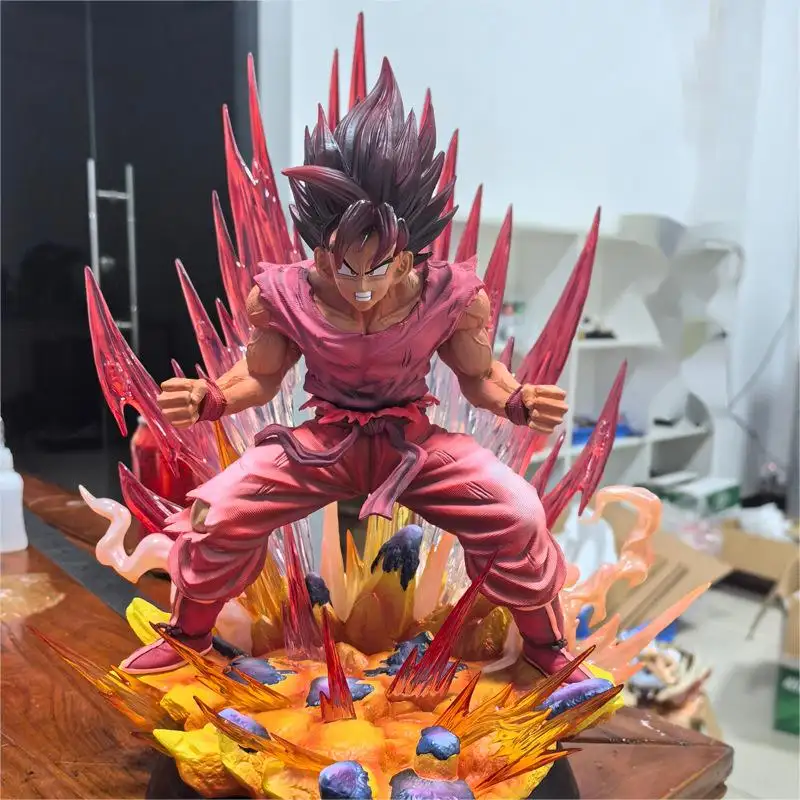 2024 Nieuwe Drakenballen Sculptuur Ultra Instinct Gk Zwart Bloed Saiya Bos Sp10 Son Goku Kaiouken Model Decoratie Pvc Anime Figuur