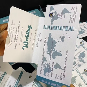 Carte d'invitation <span class=keywords><strong>de</strong></span> <span class=keywords><strong>mariage</strong></span> personnalisable sur le thème du passeport, invitation <span class=keywords><strong>de</strong></span> <span class=keywords><strong>voyage</strong></span>, conception personnalisée gratuite et service client exclusif, lot en gros - Product Image 1