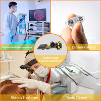 Module de caméra endoscope USB d'inspection industrielle compact 1MP OV9734CMOS à double objectif avec LED