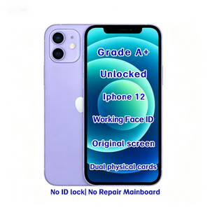 Venta al Por Mayor de Teléfonos Inteligentes Usados Desbloqueados de <span class=keywords><strong>12</strong></span> <span class=keywords><strong>256GB</strong></span> Color Morado, Pantalla de 6.1 Pulgadas, Chip A14 Bionic, 5G, Face ID, 6GB de RAM, Cámaras Duales de 12MP, <span class=keywords><strong>Precio</strong></span> de Fábrica - Product Image 1
