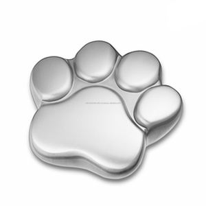 Souvenir de patte en argent brillant, urne de crémation commémorative, en acier inoxydable, petites urnes de cendres, Mini petite urne pour les cendres de chat - Product Image 3