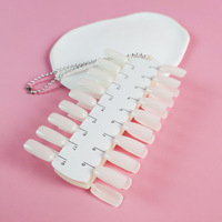 Ongles Artificiels Français Faux Ongles Conseils Couleur Affichage Swatch Pratique Carte Finger Art Acrylique Presse Ongles 3D Nail Art Non-toxique