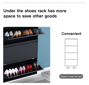Armoire à chaussures en métal durable, portable, pliable, écologique, structure KD, montage facile, design compact, grande capacité, <span class=keywords><strong>salon</strong></span> - Product Image 6