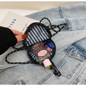 Personalized Trendy Korean-style Denim Lanyard <b>Hat</b> Crossbody Mini Pendant Bag Niche Travel Coin Purse Sports Style High Quality - Product Image 6