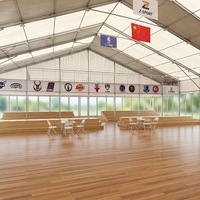 Tente de sport temporaire en aluminium pour terrain de tennis de table, lieu d'entraînement extérieur