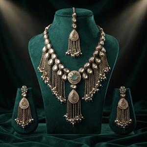 Antique Gold Plated Imitation Tassel <b>Charm</b> <b>Necklace</b> Trendy Women's Engagement RSBCREATION - Product Image 3
