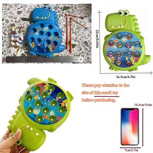 Jeu de pêche magnétique dinosaure pour bébés et enfants, jouet éducatif Montessori en plastique pour l'extérieur, jouet aquatique d'été - Product Image 4