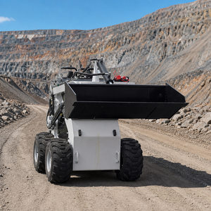 Chargeuse sur pneus compacte de 1 tonne, moteur diesel CE EPA EURO 5, avec balayeuse, souffleuse à neige, charrue rotative, râteau, efficace - Product Image 1