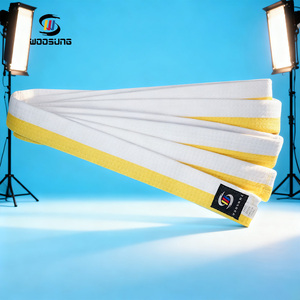 Cinturón de <span class=keywords><strong>Jiu</strong></span> <span class=keywords><strong>Jitsu</strong></span> Personalizado Woosung, Cinturón de Taekwondo y Judo de Buena Calidad y Duradero - Product Image 3