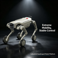 Robot chien quadrupède hybride L2-W Ultra Wheel-Leg avec LiDAR, SLAM, navigation automatique, plateforme robotique open-source ROS, moteur PLC et boîte de vitesses