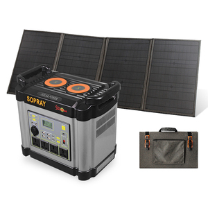 Système de station d'alimentation portable pour la maison et l'extérieur 1KW 2KW 3KW 5KW, générateur à onde sinusoïdale pure MPPT, panneaux solaires pliables - Product Image 2