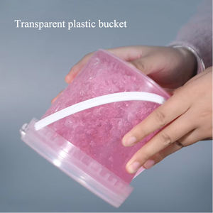 Balde de Plástico Redondo Personalizável de 500ml, 1L, 2L, 3L para Parque Aquático, Atacado, Grau Alimentício, com Tampas - Product Image 4