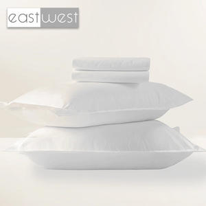 Proveedor de ropa de cama de hotel Waldorf de 5 estrellas algodón egipcio percal 600TC blanco Queen King mejor colección de fundas de cama de hotel - Product Image 2