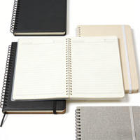 Carnets à couverture souple personnalisés en usine, imprimés motif vache et floral, avec pelliculage, carnets de marque en gros pour entreprises, pour le bureau
