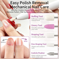 Perceuse à ongles électrique, fonctionnant sur batterie, mini kit de soin des ongles, ensembles professionnels de manucure et pédicure électriques