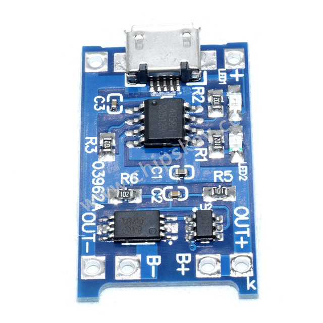 #19J033 TP4056 5V Micro USB 1A 18650 Charging Module 1st Choice Electronic Board Charger for Lithium Battery