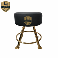 Chaise de joueur de roulette de casino en bois massif, acier inoxydable, cuir microfibre, logo personnalisé, qualité professionnelle, longue durée