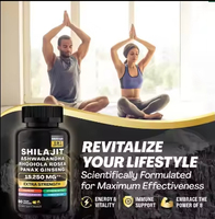 Capsules de Shilajit avec Ashwagandha et Ginseng Panax – Complément Herbal pour l'Énergie, la Vitalité et le Bien-être Quotidien – OEM ODM Marque Privée
