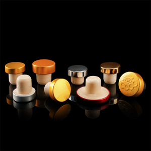 Tapón de Corcho en Forma de T al por Mayor con Tapa de Madera, Material Natural Sintético para Botellas de Vino, Whisky, Vodka, Ginebra y Licores - Product Image 4