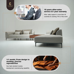 Divano di Lusso di Alta Qualità, Comodo Divano Modulare Senza Telaio, Moderno Divano Sezionale a L in Tessuto Europeo per Villa - Product Image 5