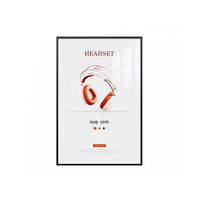 BOZE A1 A2 A3 A4 en alliage d'aluminium Snap Open Poster Frames Chargement frontal avec coins de sécurité pour la collection à domicile