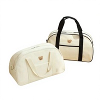 Bolsa de Deporte y Viaje de Gran Capacidad, Resistente, con Logotipo Bordado Personalizado en Blanco y Negro, Venta Caliente
