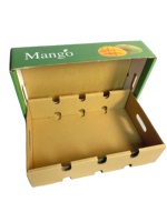 Boîtes rigides personnalisées recyclables avec revêtement mat pour l'emballage des fruits, formes personnalisées, impression offset quadricolore