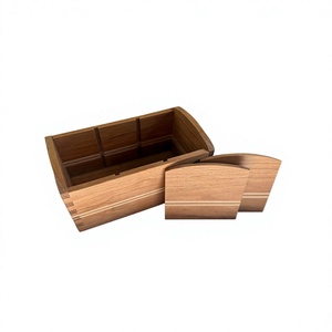 Handmade Modern Wooden <b>Remote</b> Control Organizer Stand with 5-Layer Storage Compartments for Desktop Use - Product Image 3