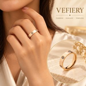 Wholesale <b>Rose</b> Gold <b>Clear</b> Stone Minimalist Stainless Steel Stackable Ring - Product Image 2