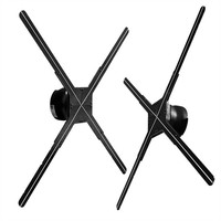 4 Pales Holographique 65 Cm Wifi Digital 3D Hologramme Publicité Led Fan