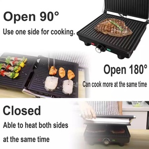 Sonifer SF-6052 Kitchen 2000W Thermostat <strong>Multifunctional</strong> Non Stick Cooking Sandwich Press <strong>Electric</strong> Barbecue <strong>Grill</strong> - Product Image 2